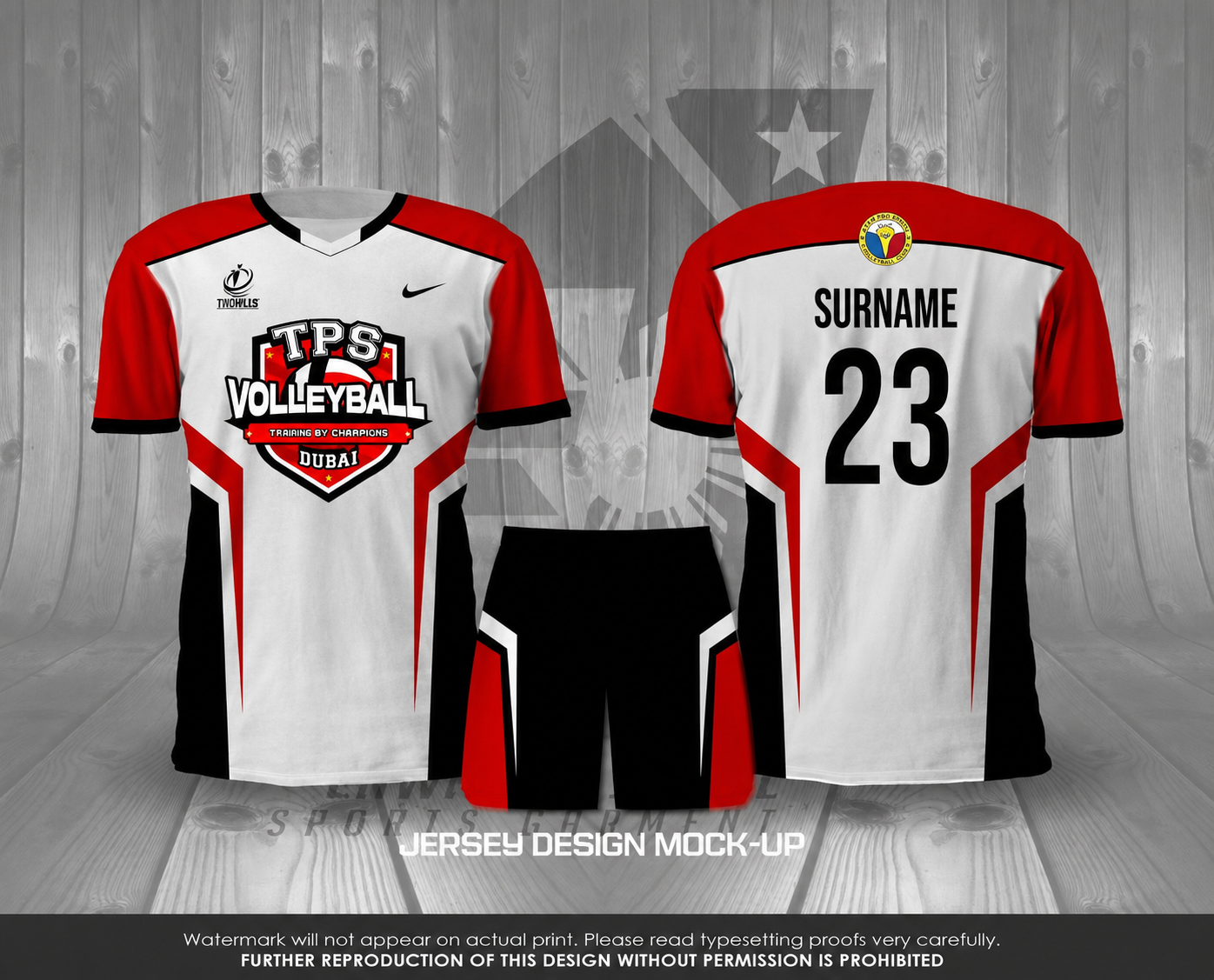 Custom sports garments and jerseys